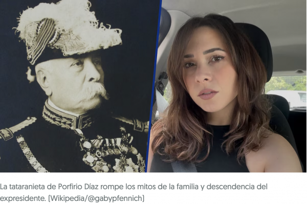 ¿Quién es Gaby Pfennich, la tataranieta de Porfirio Díaz que se viralizó por ‘romper’ mitos familiares?